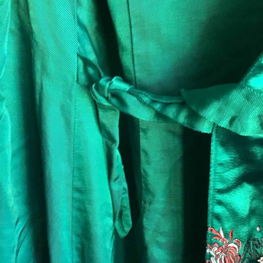 Peony gorgeous robe/trench embroidered flowers. Super Rare. - Picture 5 of 16